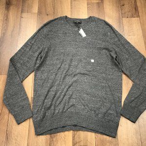 Express NWT Mens Large Charcoal Sweater